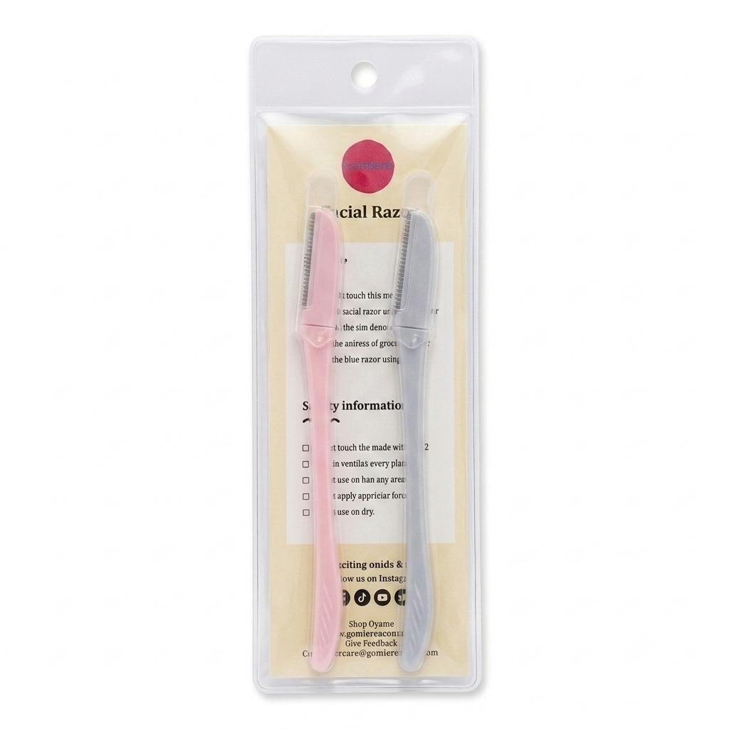 Gomicro - All Rounder Facial Razor set- 2Pcs