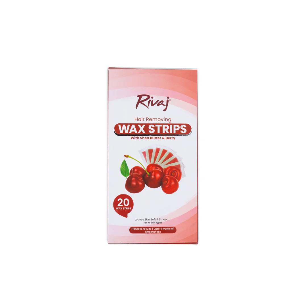 Rivaj - Hair Removing Wax Strips (Shea Butter & Berry)