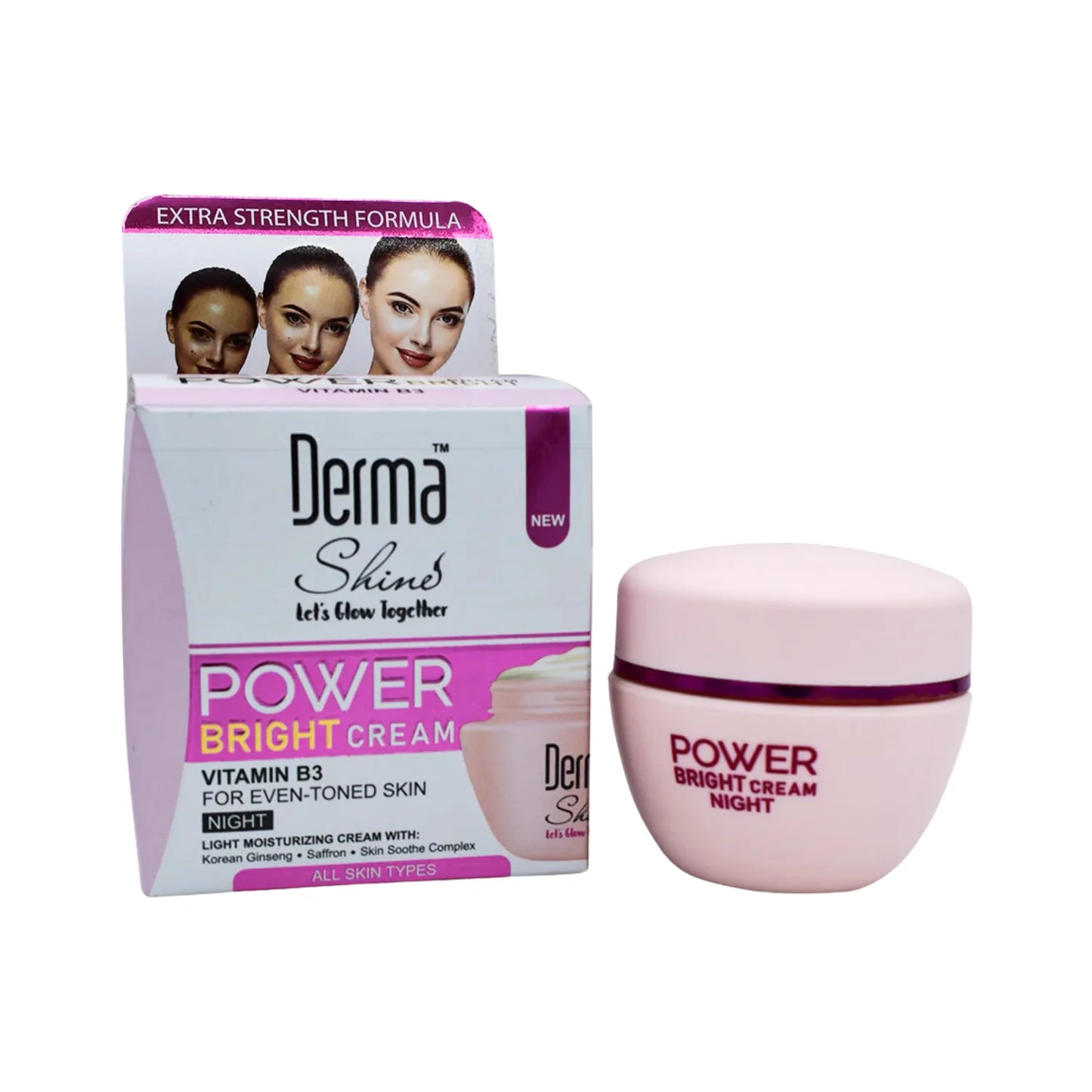 Derma Shine Power Bright Cream Vitamin B3 Night 50G