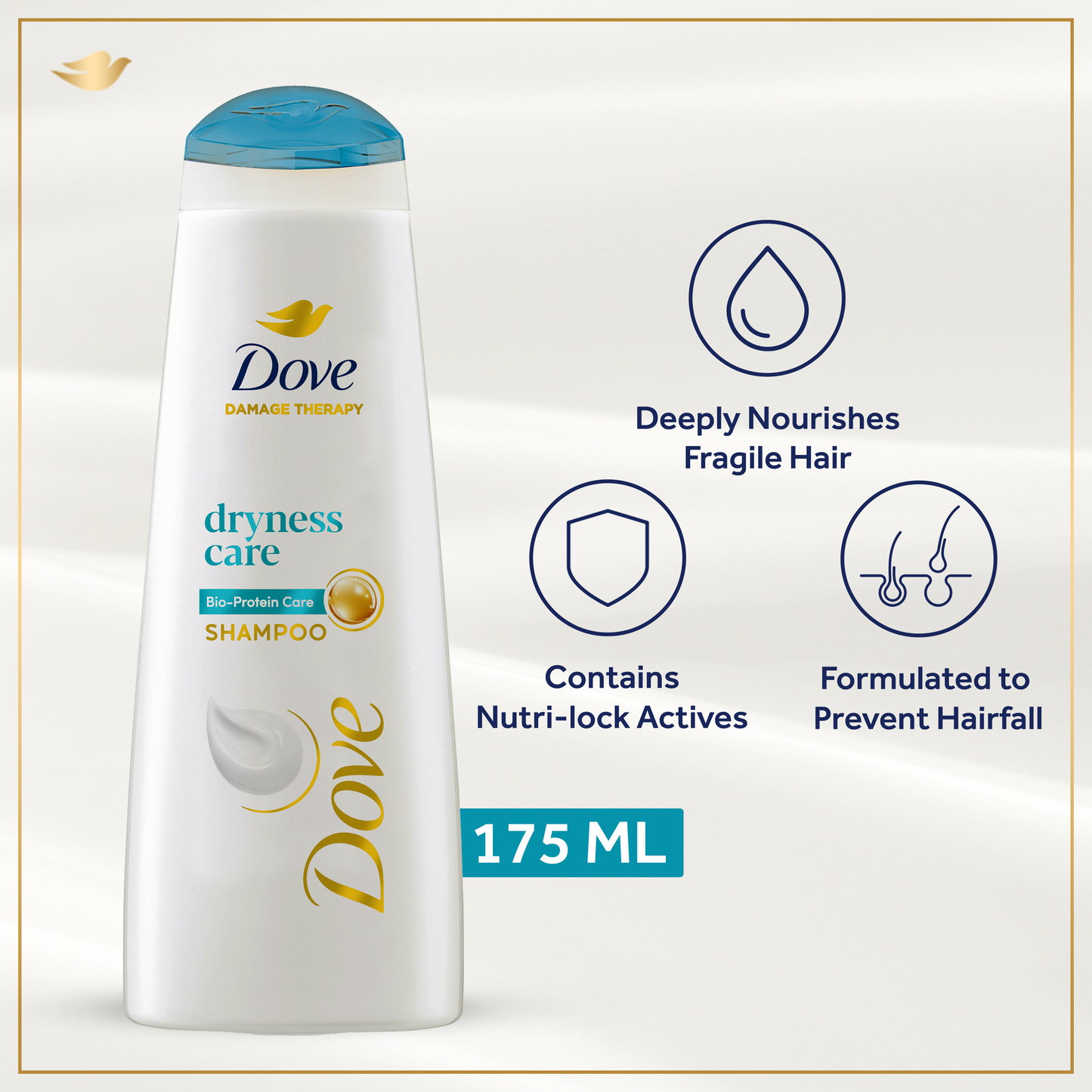 Dove Shampoo Dryness Care - 175Ml