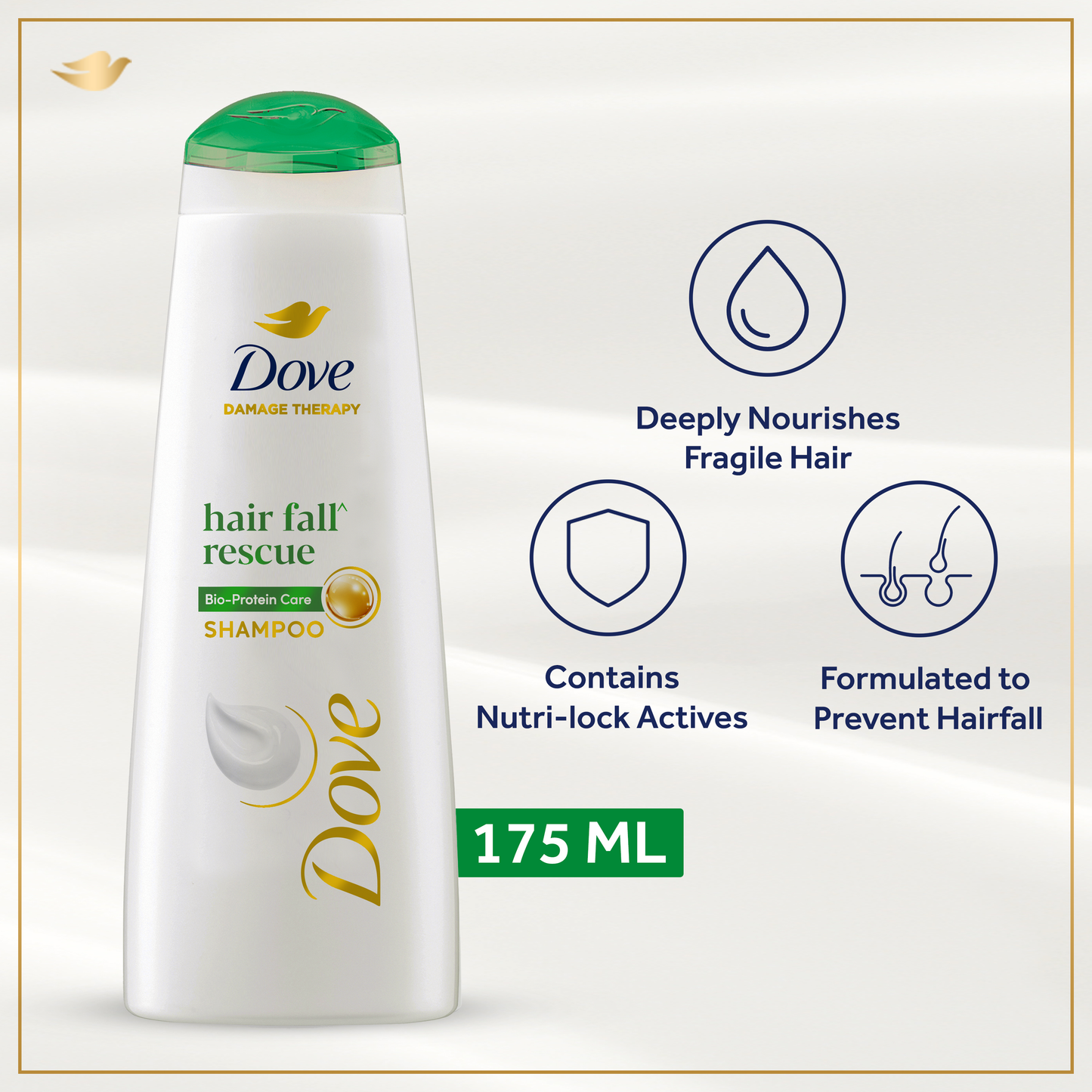 Dove Shampoo Hairfall Rescue - 175Ml