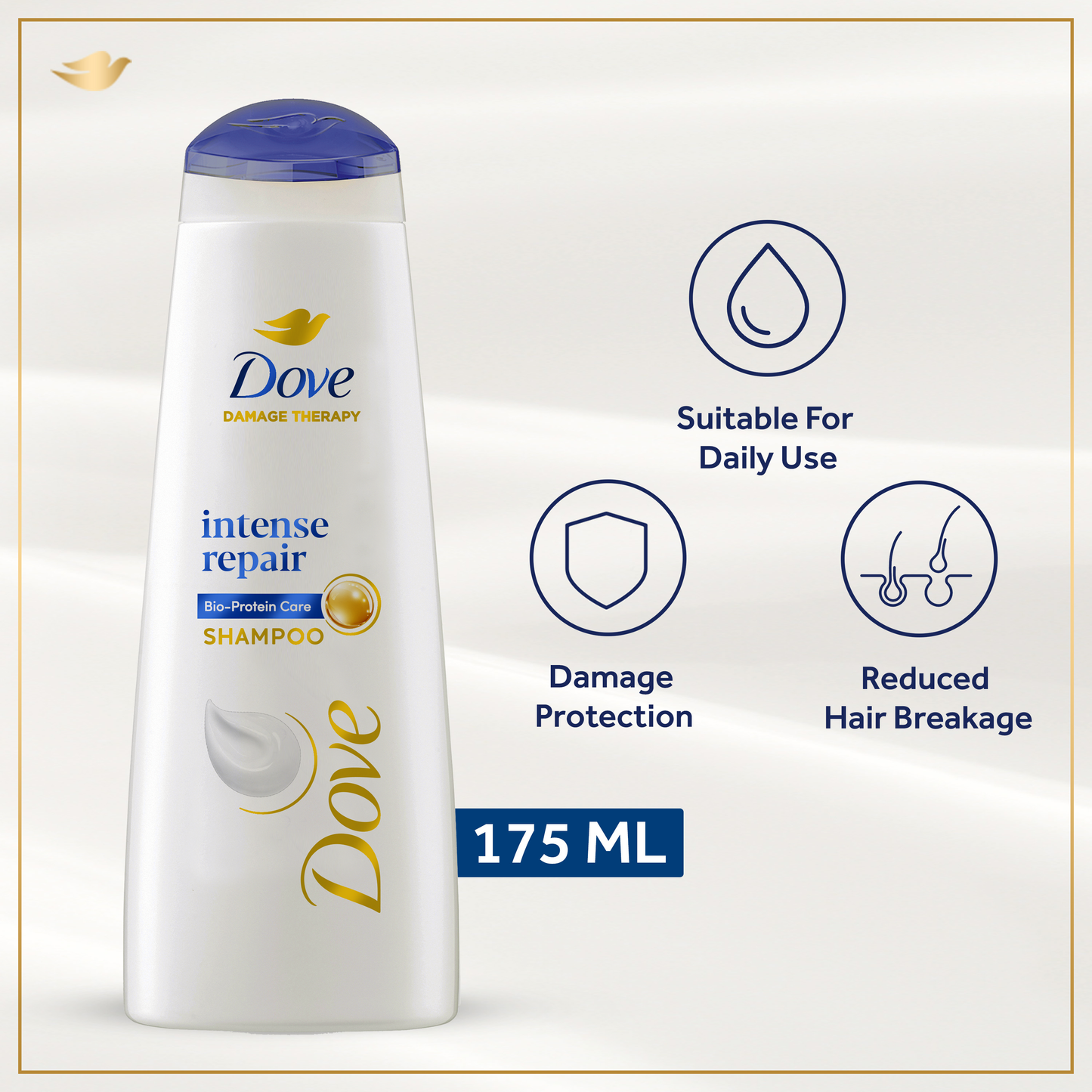 Dove Shampoo Intense Repair - 175Ml