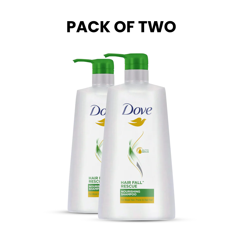 Bundle - Pack of 2 Dove Shampoo HairFall Rescue - 650Ml