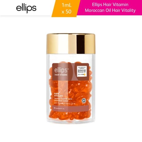 Ellips Hair Vitamin Capsule Hair Vitality With Ginseng & Honey Oil 50'S (Orange)