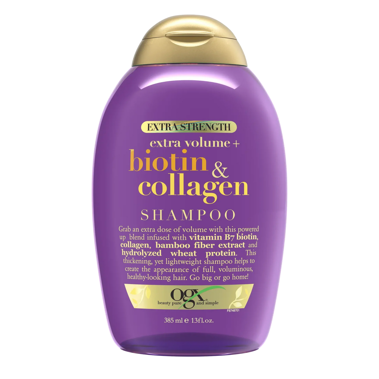 OGX Extra volume + Biotin & Collagen Extra Strength Shampoo - 385ml