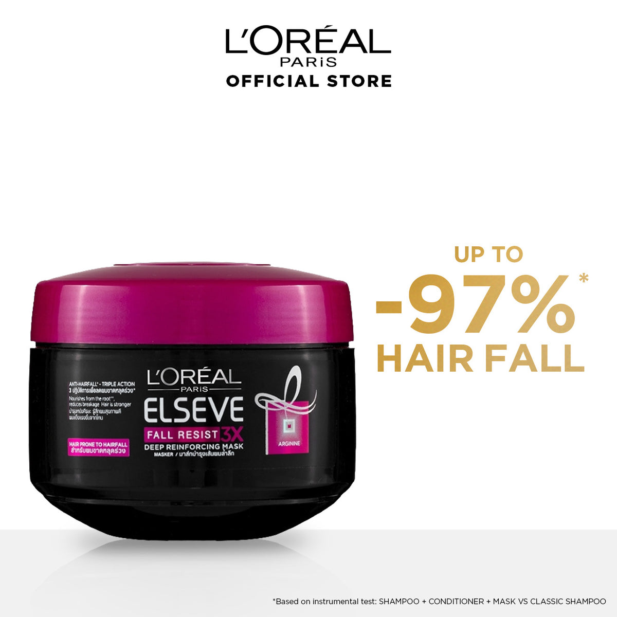 Perfect Deal - L'Oreal Paris - Elseve Fall Resist 3X Anti-Hair Fall Treatment Mask - 200ml