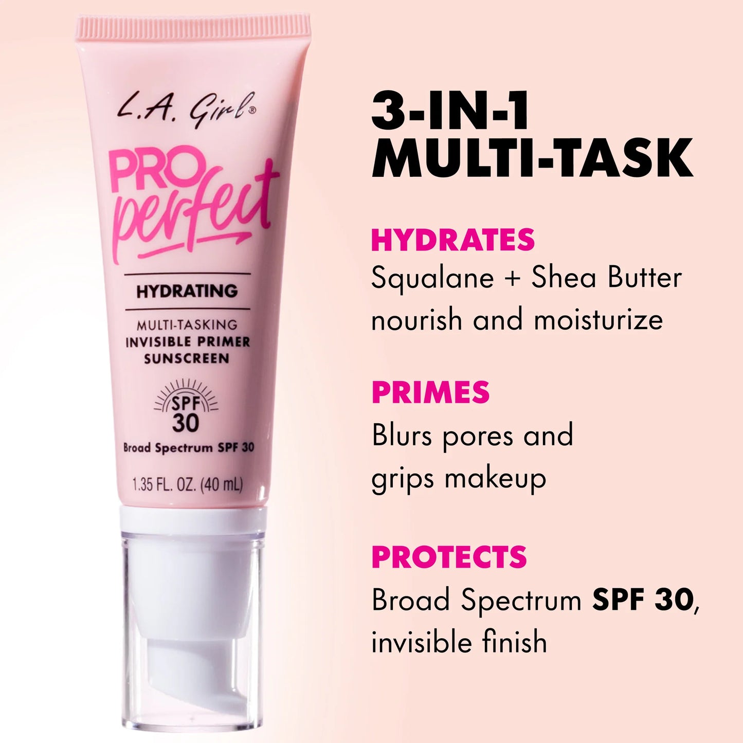 L.A. Girl - Pro Perfect Multi Tasking Invisible Primer With Sunscreen