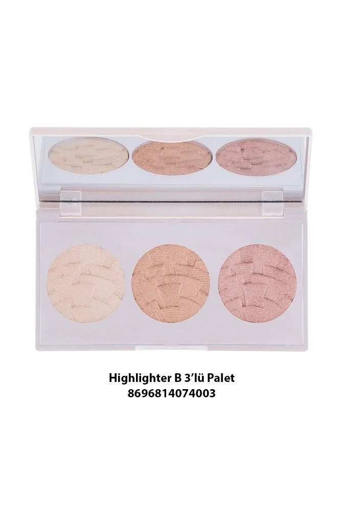 Gabrini - Highlighter 3 In 1 Palette