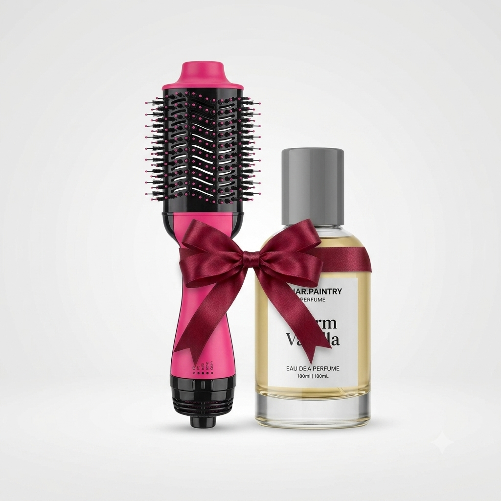 Bundle - Hair Pantry Vanilla Hair Perfume + One Step Hot Air Brush