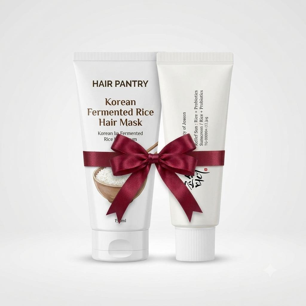 Bundle - Hair Pantry Rice Hair Mask + Beauty Of Joseon Sun Rice Spf50+