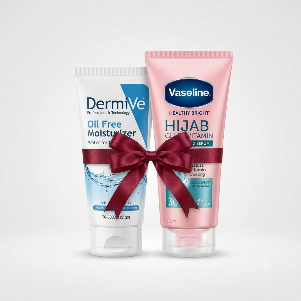 Bundle - Jenpharm Moisturizer Lotion + Vaseline Serum Hijab Radiant