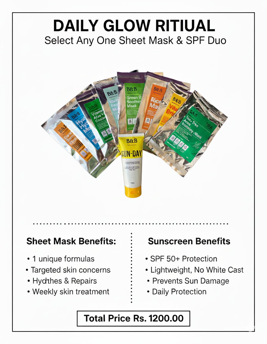 B&B Derma - Sunday Suncreen + Face Mask