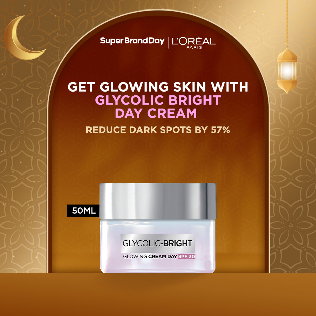 L'Oreal Paris - Glycolic Bright Glowing Day Cream SPF30 50Ml