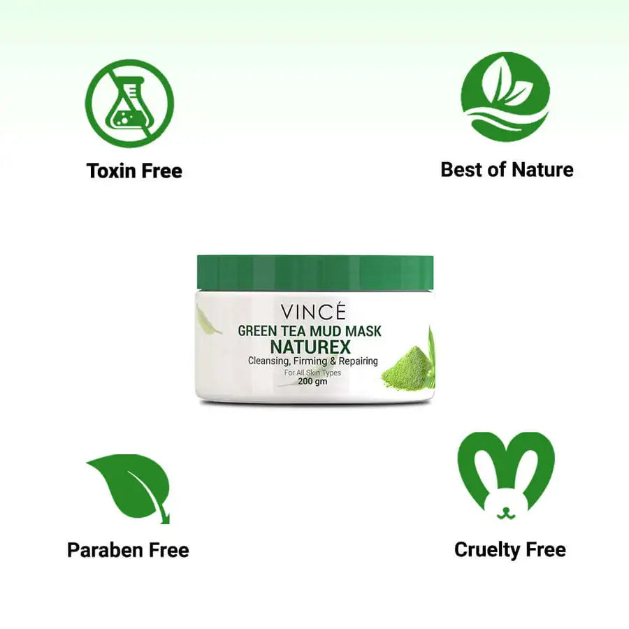 Vince - Green Tea Mud Mask - 200Gm