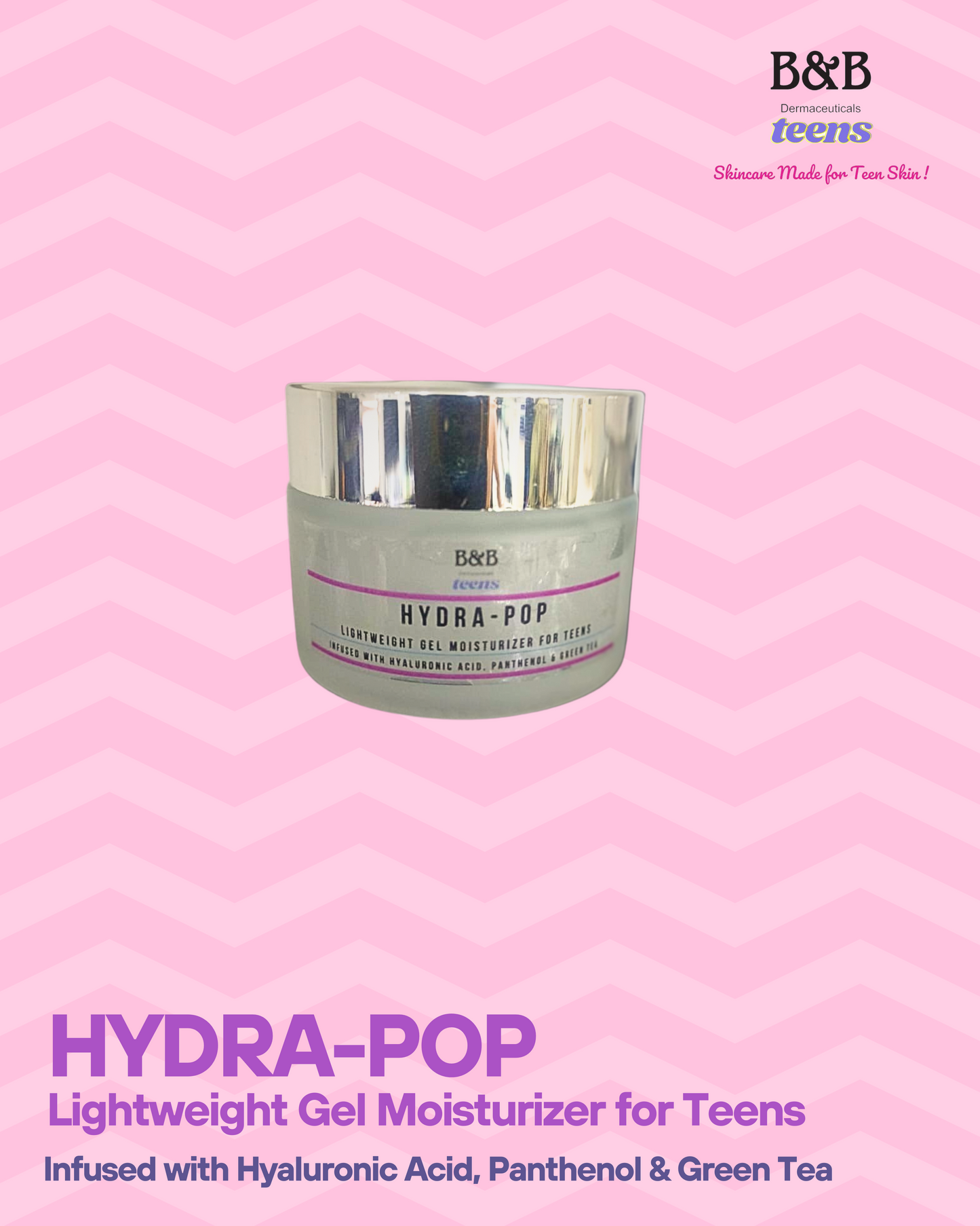 B&B Derma - Hydrapop €“ Hydrating Gel Moisturizer For Teen Skin