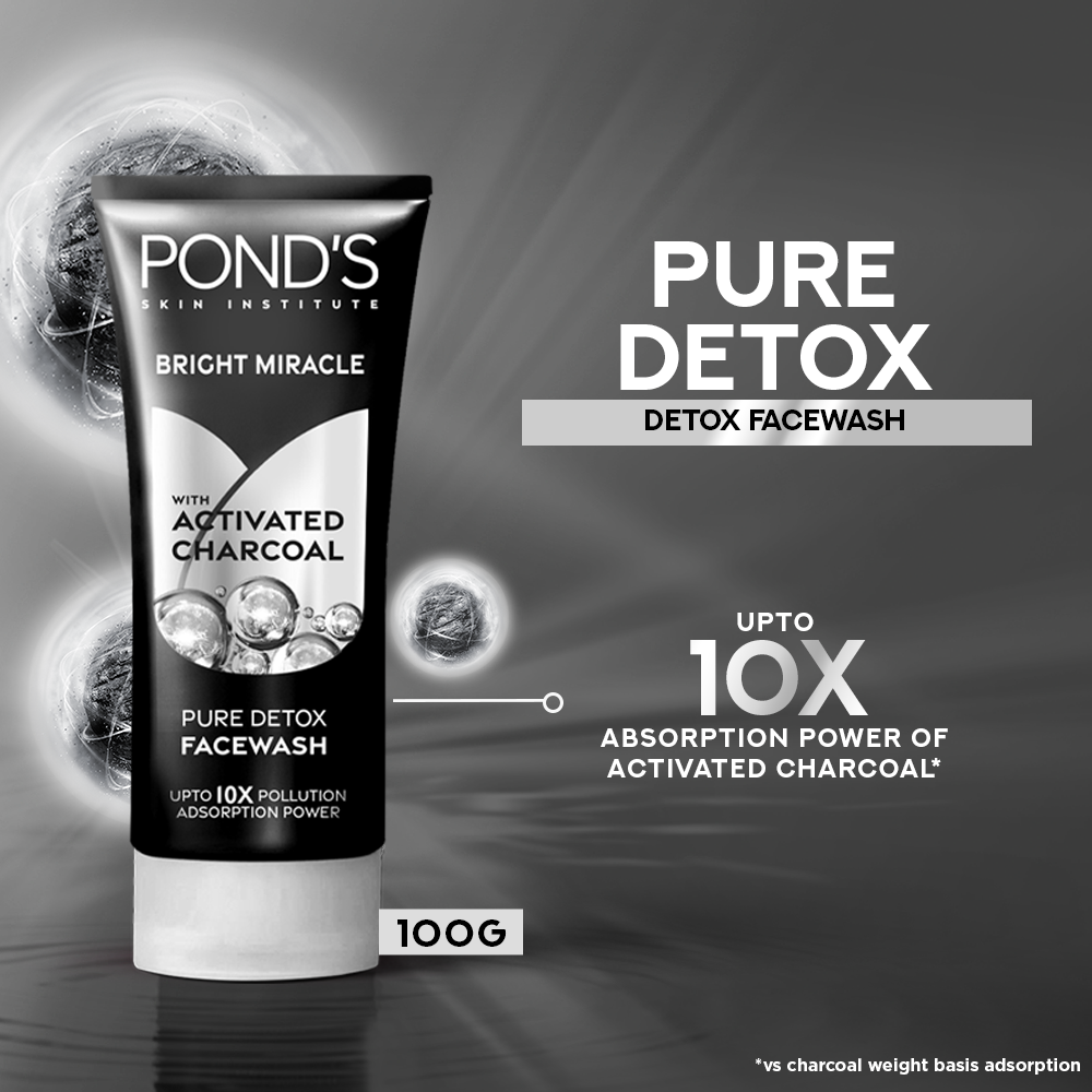 Pond's Pure Detox Anti-Pollution-Purity Face Wash, 100g