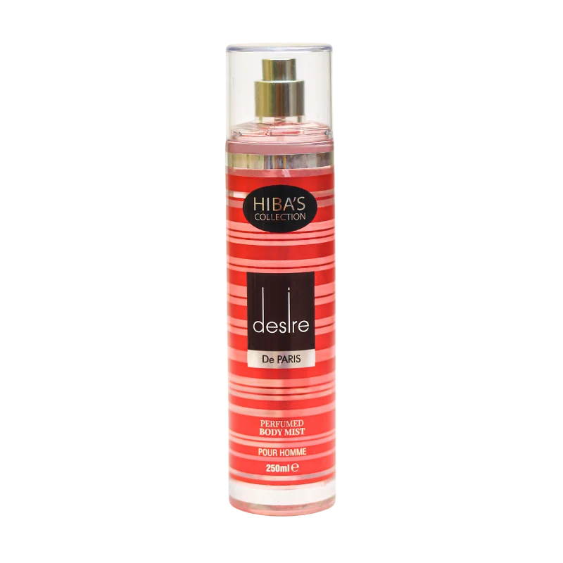 Hiba's Collection - Desire Perfumed Body Mist For Men - 250ml