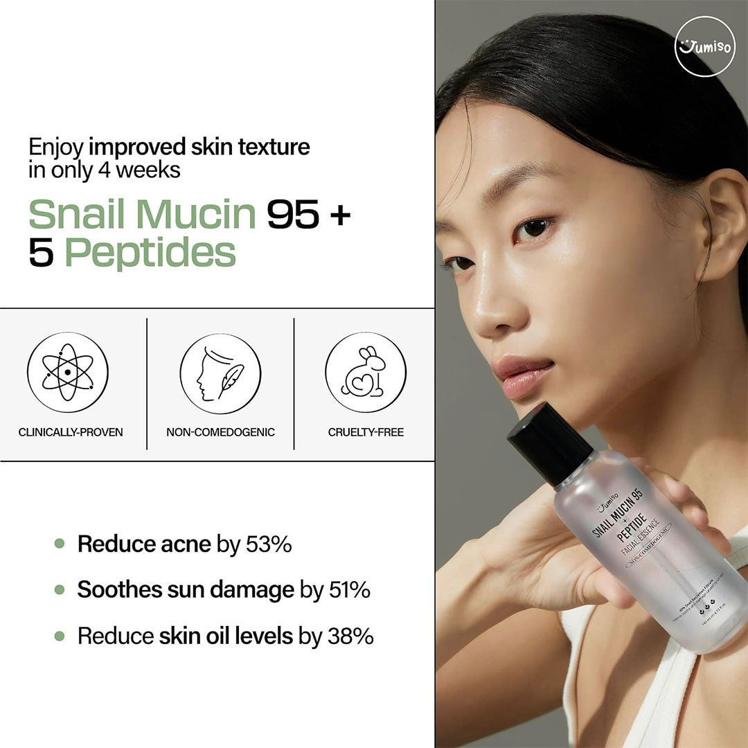 Jumiso Snail Mucin 95+ Peptide Facial Essence - 140ml