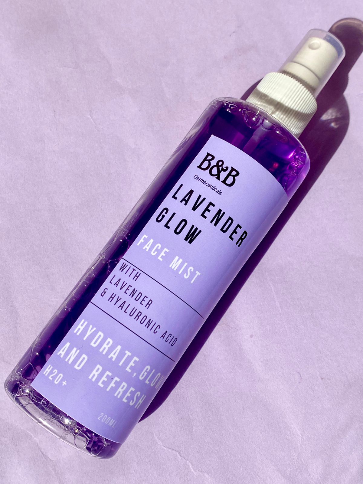 B&B Derma - Lavender Glow - Lavender Glow Face Mist On The Go 200Ml