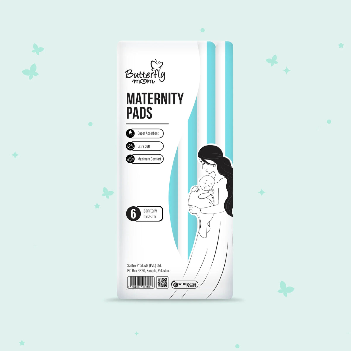 Butterfly - Maternity Pads - 6's