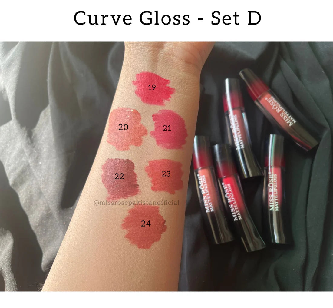 Miss Rose Curve Lip Gloss Set d