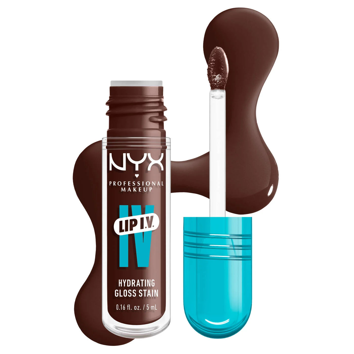 NYX Professional - Makeup Lip IV Hydrating Lip Gloss Stain - 06 Espresso Soak