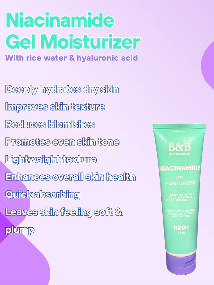 B&B Derma - Niacinamide Gel Moisturizer + Infused With Rice Water & Hyaluronic
