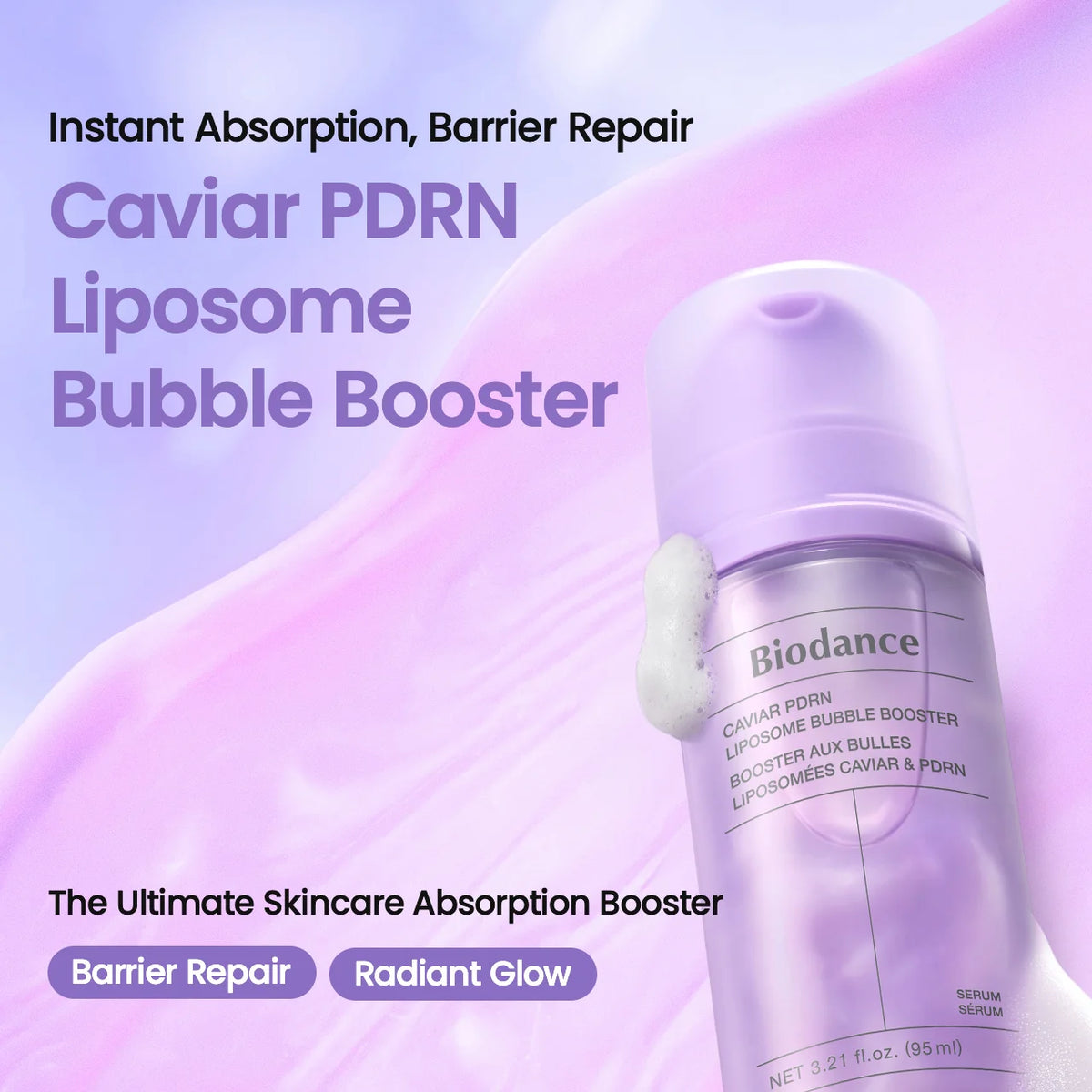 Biodance - Caviar PDRN Liposome Bubble Booster - 95ml
