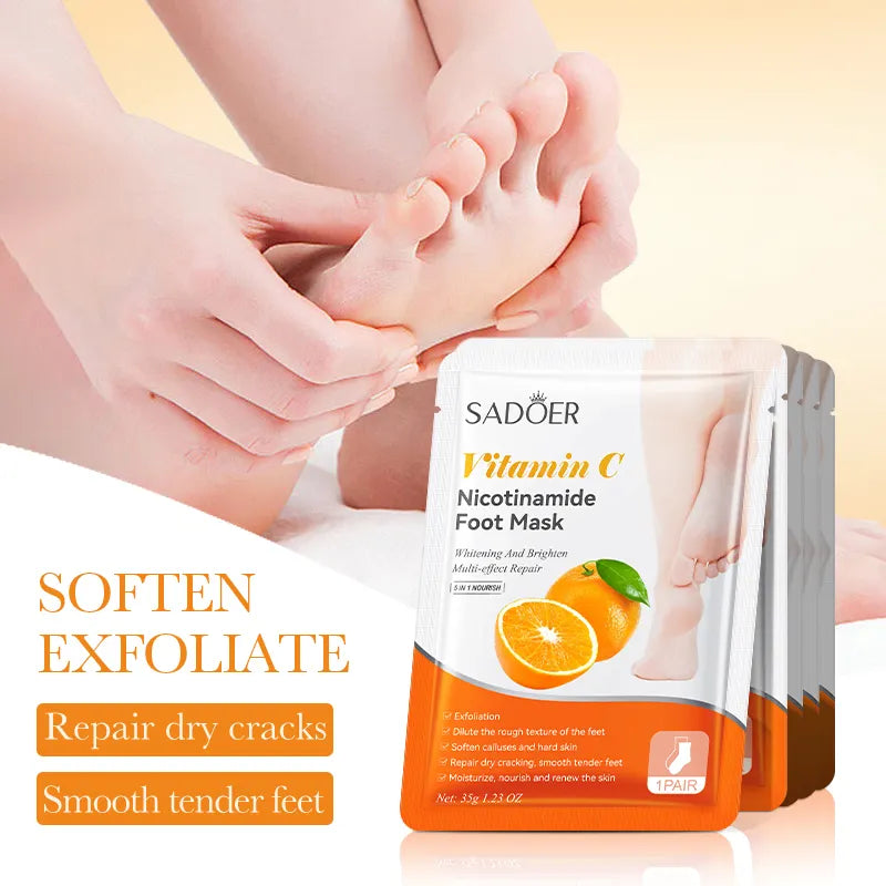 Sadoer - 5 in 1 Nourish Vitamin C Nicotinamide Foot Mask - 35G