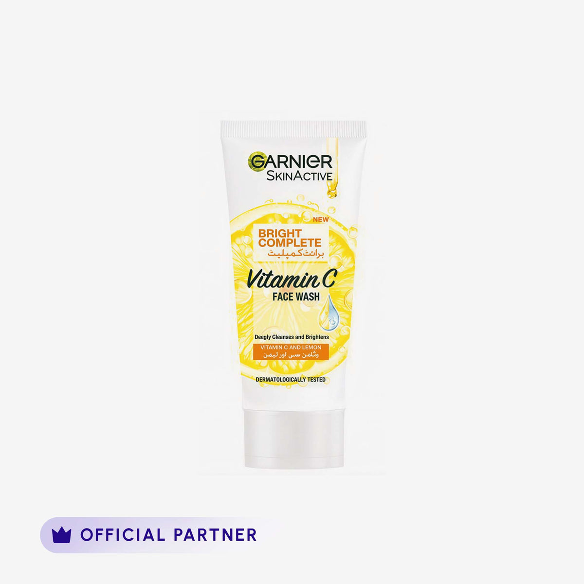 Garnier Skin Active Bright Complete Face Wash 100Ml - For Brighter Skin