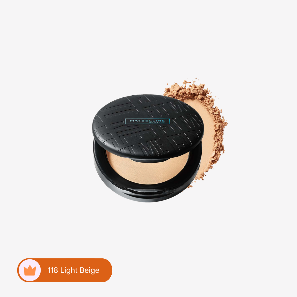 Maybelline New York Fit Me Matte & Poreless Compact Powder - 118 Light Beige 6g
