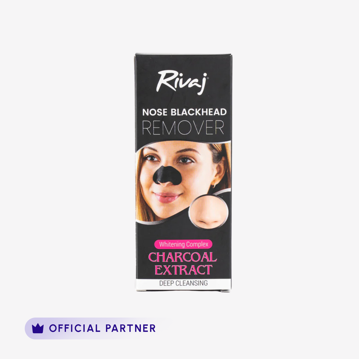 Rivaj - Nose Blackhead Remover Whitening Complex Charcoal Mask - 50Ml