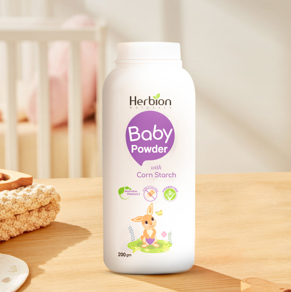 Herbion - Talc-Free Baby Powder with Corn Starch - 200g