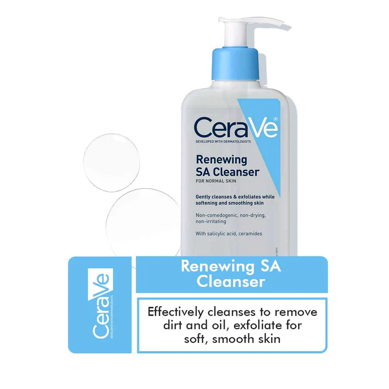 Cerave Sa Cleanser Renewing For Normal Skin 16Oz/473Ml