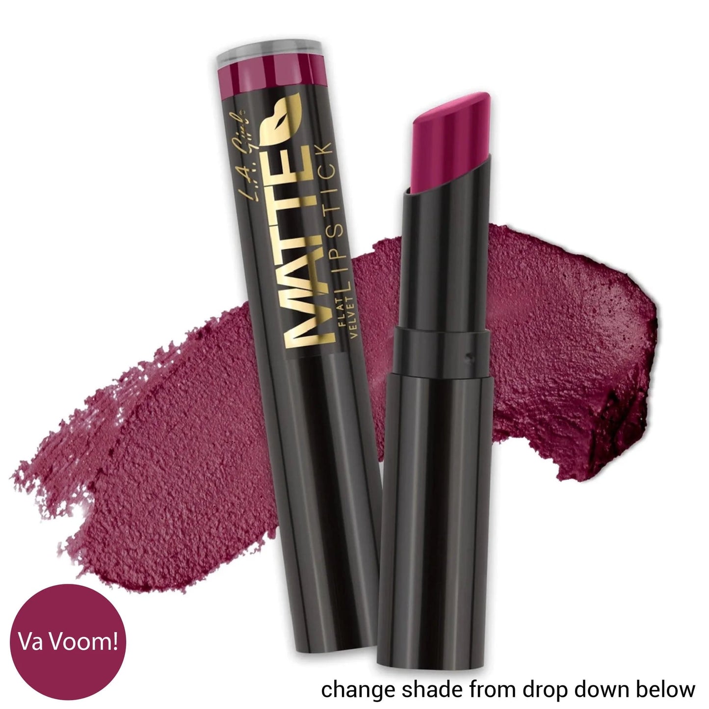 L.A. Girl - Matte Flat Velvet Lipstick - Va Voom!