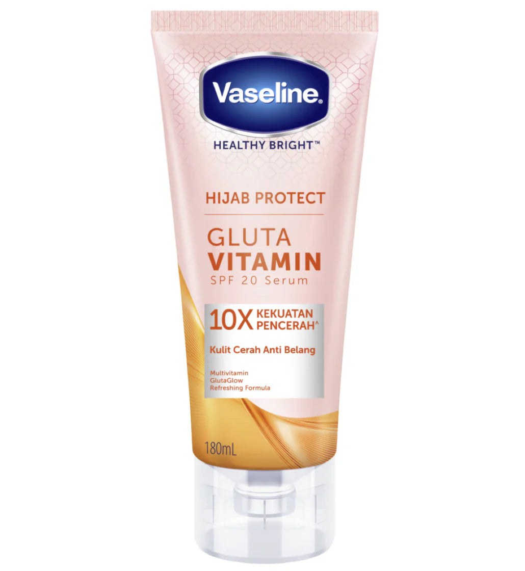 Vaseline Gluta Vitamin Sunscreen Serum SPF 20 Hijab Protect 180ml