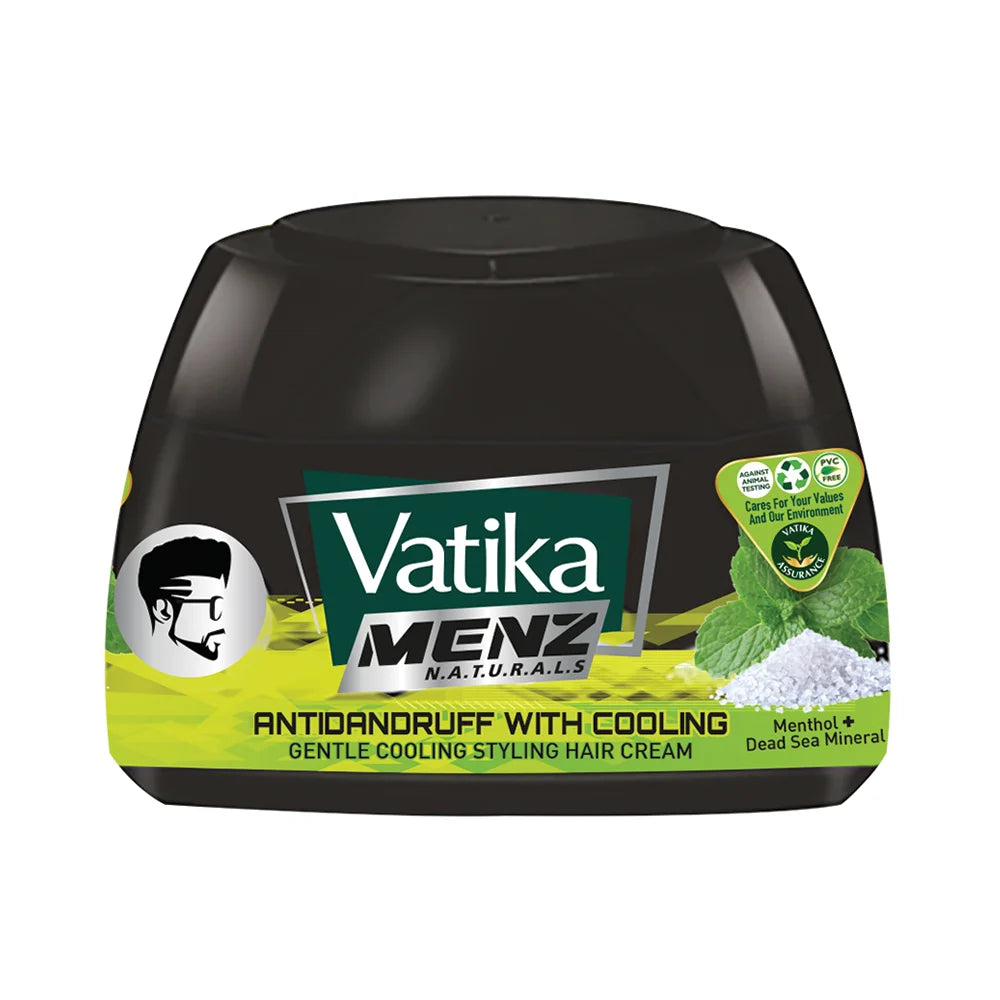 Vatika - Styling Hair Cream Men Anti-Dandruff With Cooling 140Ml