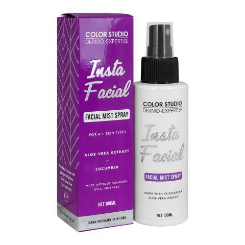 Color Studio - Insta Facial Mist Spray, Parabens, Dyes & Sulphate Free, For All Skin Types, 100Ml