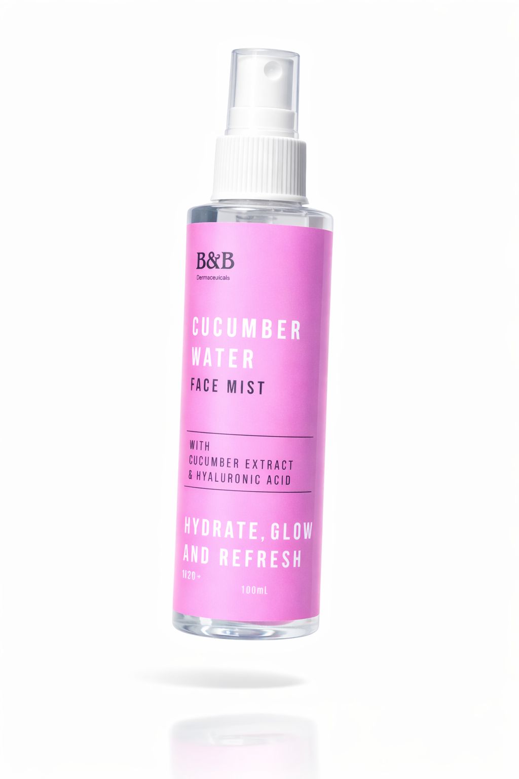 B&B Derma - Cucumber Water - Cucumber Face Mist On The Go 200 Ml