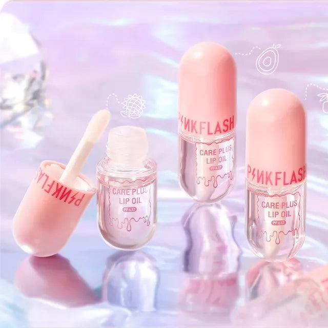PinkFlash - Care Plus Lip Oil Pf - L12