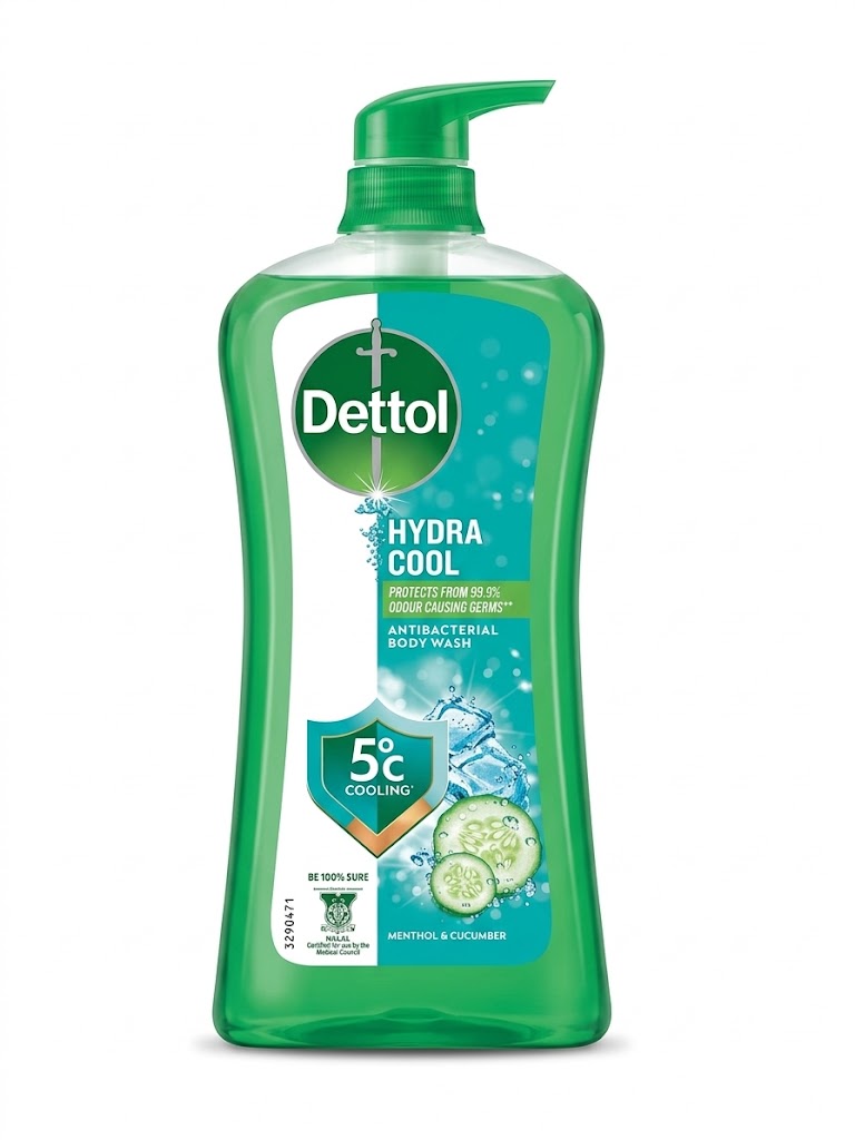 Dettol - Hydro Cool Menthol & Cucumber Antibacterial Body Wash - 950g