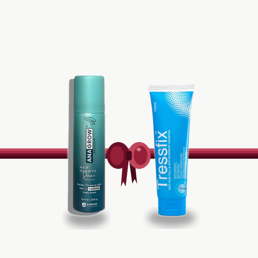 Bundle - Jenpharm Hair Growth Serum + Rederm Hairfall & Anti-Dandruff Shampoo