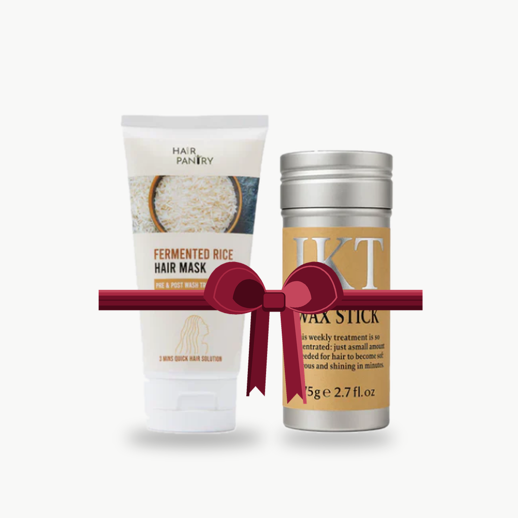 Bundle - Hair Pantry Rice Hair Mask + IKT Hair Wax Stick