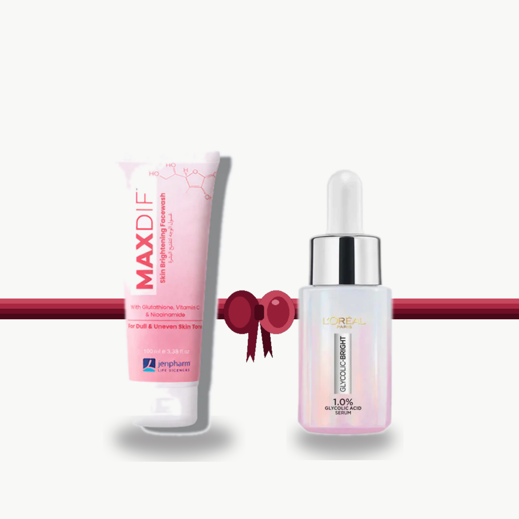 Bundle - Jenpharm Gel Face Wash + L'Oreal Paris Glowing Face Serum 15Ml