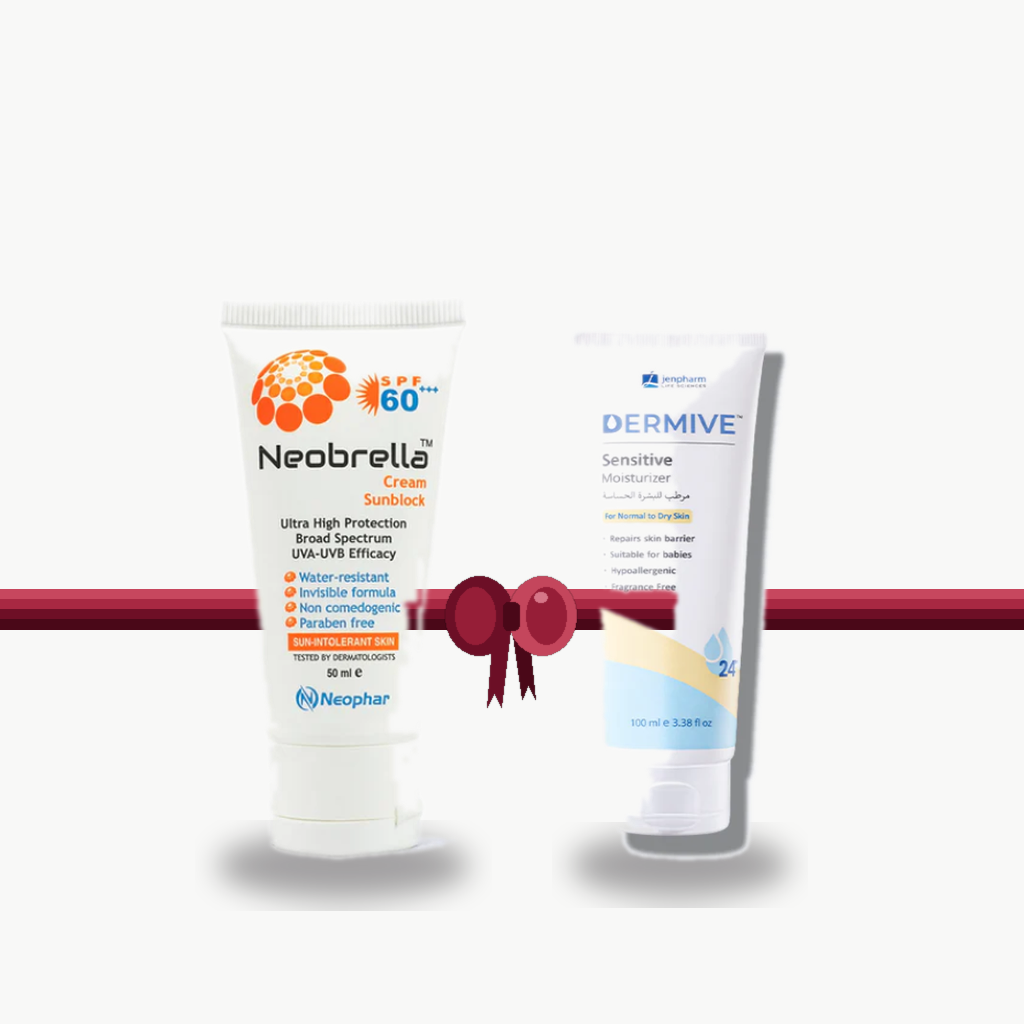 Bundle - Jenpharm Moisturizer Sensitive + Neophar Sunblock Cream SPF60 PA+++