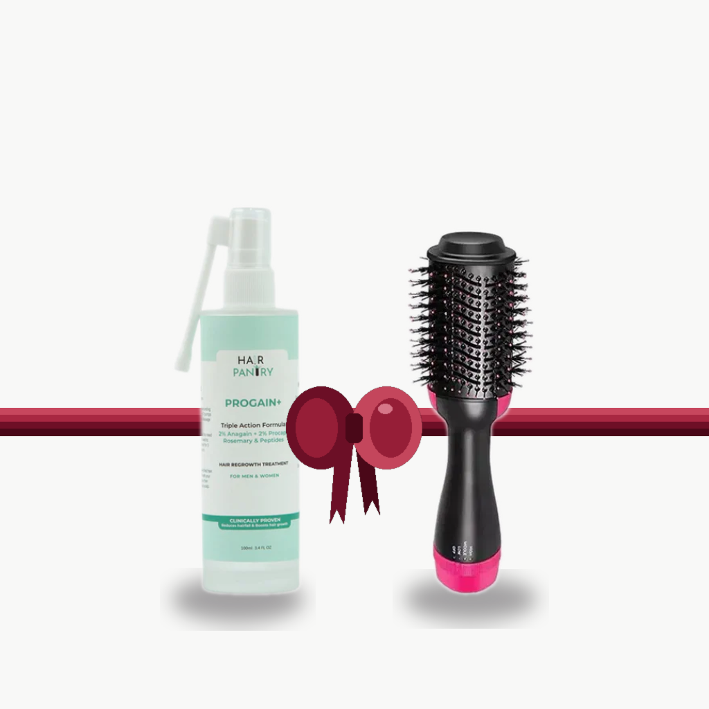 Bundle - Hair Pantry Rapid Growth Serum + One Step Hot Air Brush