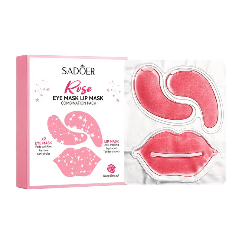 Sadoer - Rose Eye Mask & Lip Mask Combination Pack - 9GX10Pcs