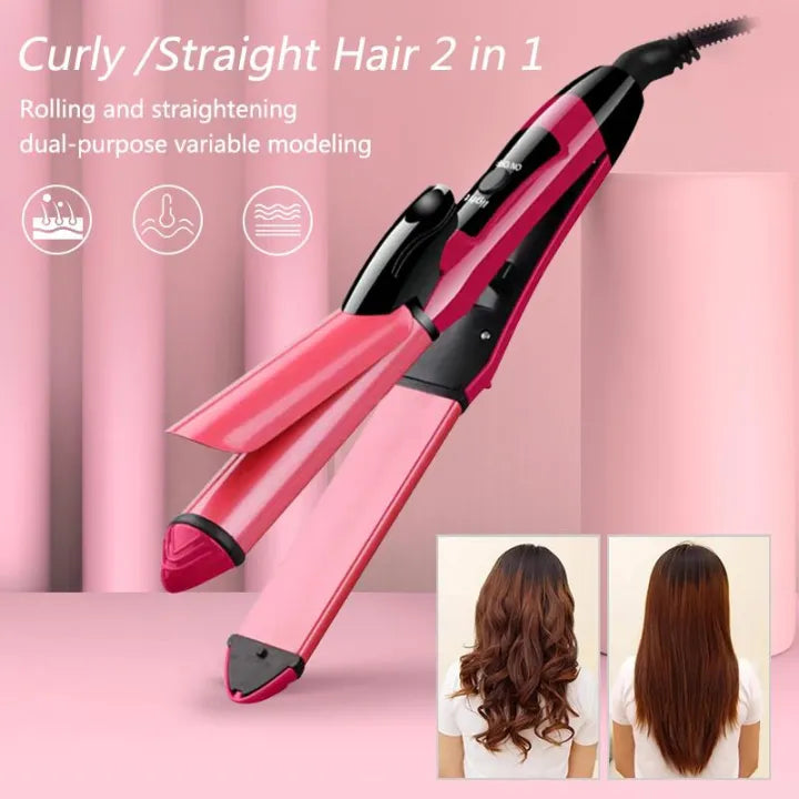 Nova Hair Straightner & Curler 2In1