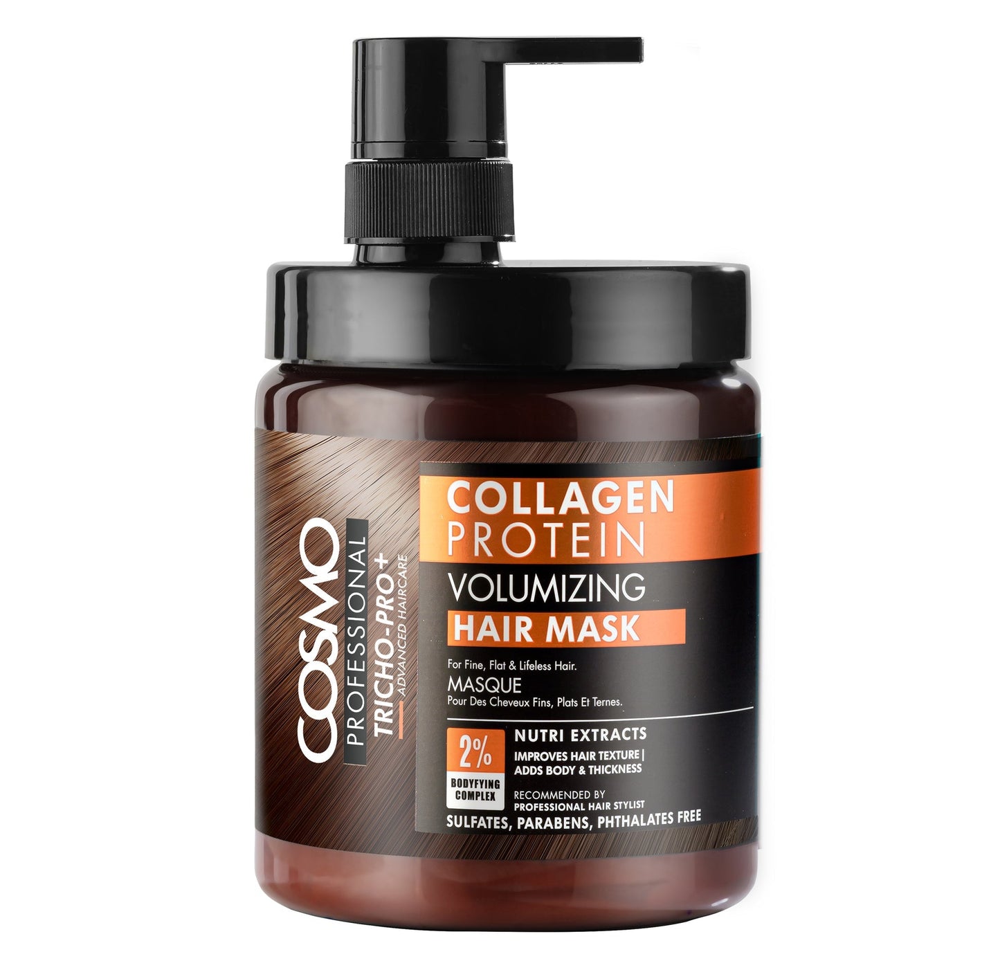 Cosmo Professional Collagen Protein Volumizing Hair Mask 1000Ml