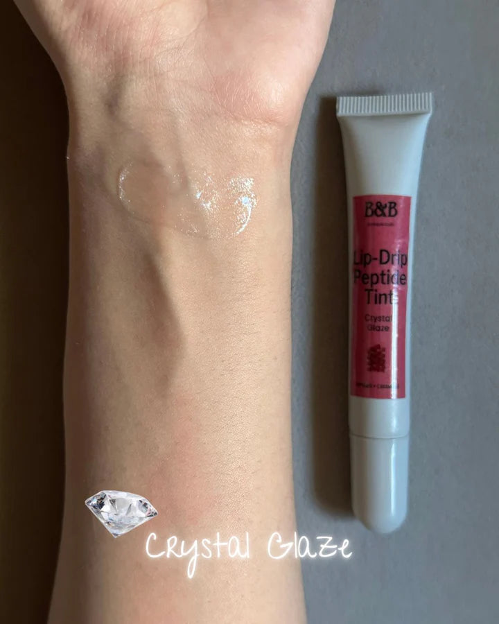 B&B Derma - Lip-Drip Peptide Tint – Crystal Glaze
